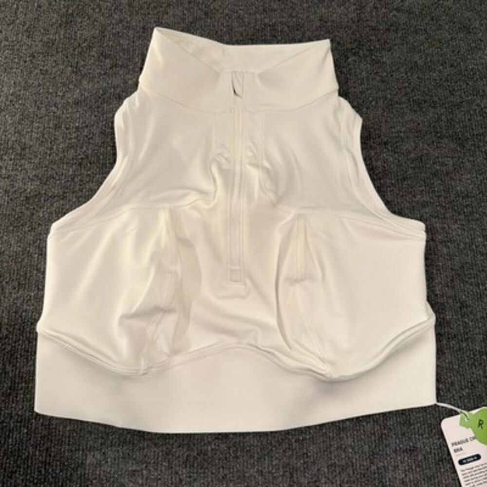 Phoenix Activewear & Intimates Prague Crop Bra White Women's 1X DDD-H #178
